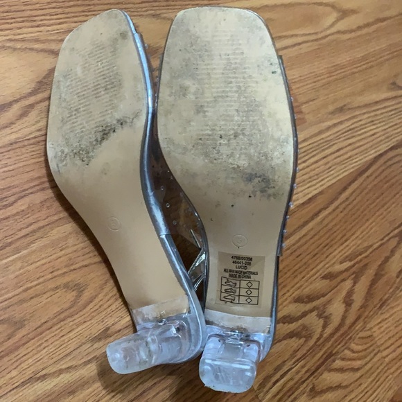 Rhinestone Clear Dress Heels, Worn 1x NO SCRATCHES OR MARKS, Stunning - Picture 7 of 7